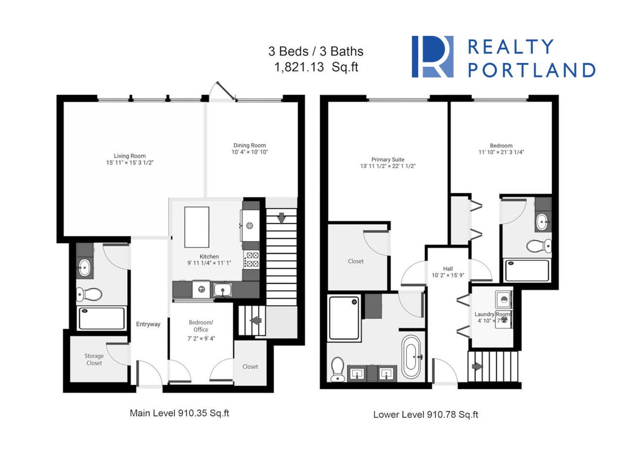 The Metropolitan Unit 802 – Townhome floor plan