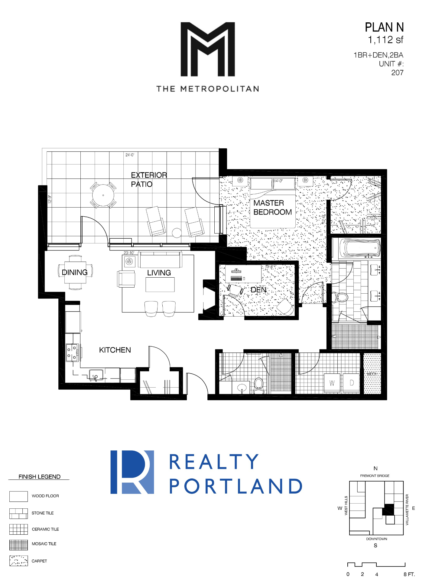 The Metropolitan Unit 207 – Plan N floor plan