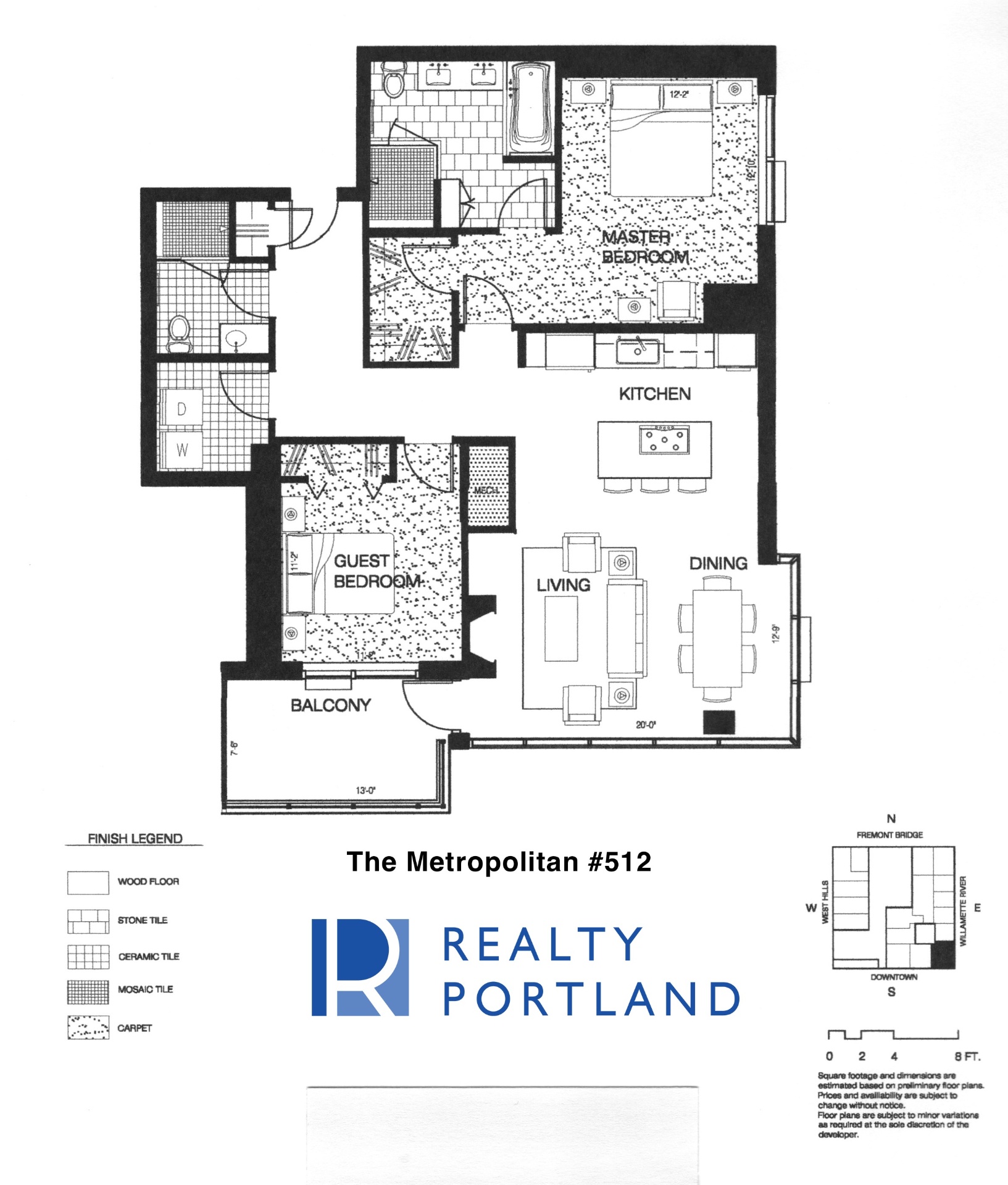 The Metropolitan Unit 512 floor plan